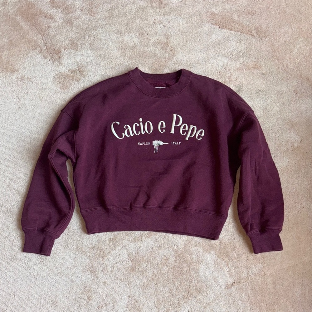 Abercrombie & Fitch Maroon Crew Neck
